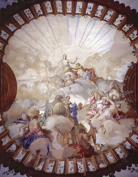 Triumph of the Empress Maria Theresa of Austria (1717-80) (ceiling painting)