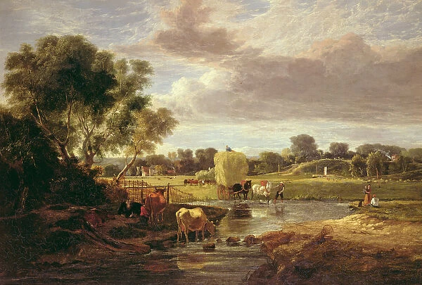 Trowse Meadows, Near Norwich, 1828 (oil on canvas)