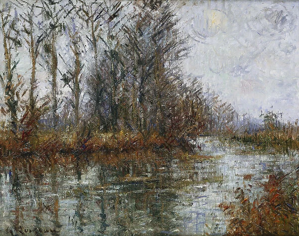 Turn of the Eure; Tournant de l Eure, (oil on canvas)