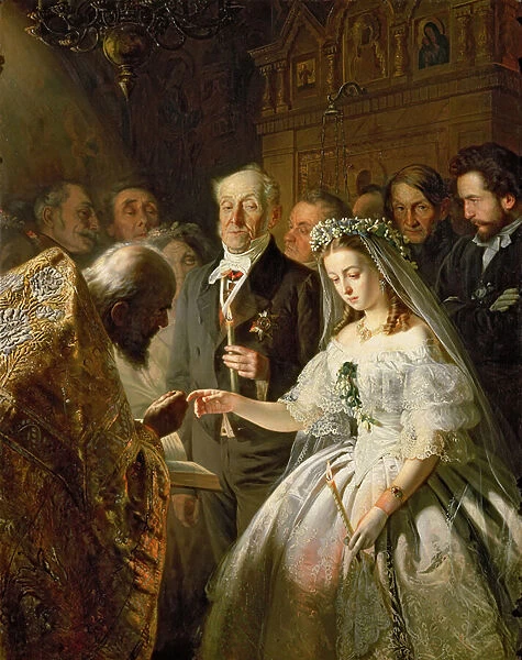 The Unequal Marriage, 1862 (oil on canvas)