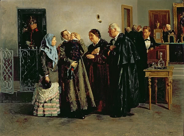 Verdict, Not Guilty, 1882 (oil on canvas)