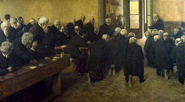 The Viaticum, 1884 (oil on canvas)