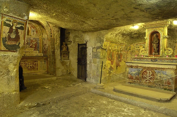 View of the catacombs of Saint Agatha in Rabat, Malt (photo)