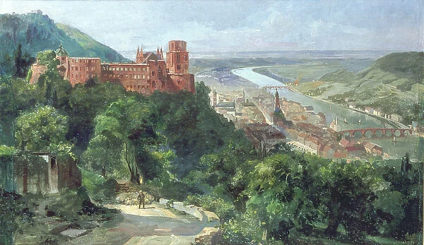 View of Heidelberg, c. 1910 (oil on canvas)