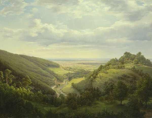 View of Holy Mountain and the Mountain Pass, 1846 (oil on canvas)
