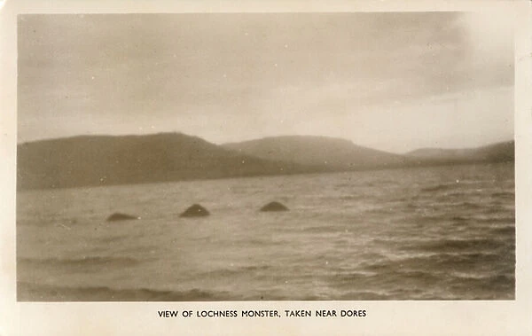 View of Lochness Monster, taken near Dores (b  /  w photo)