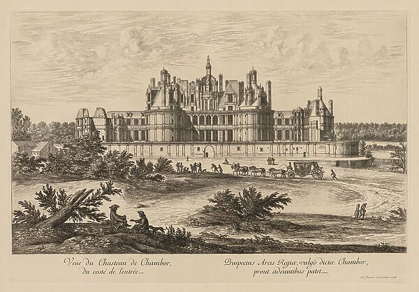 View of the Palace of Chambord from the entrance, 1678 (engraving)
