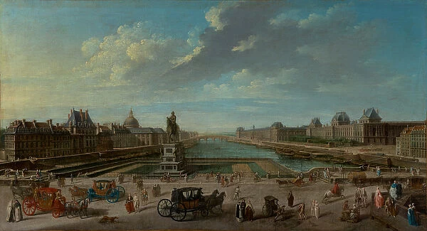 A View of Paris from the Pont Neuf, 1763 (oil on canvas)
