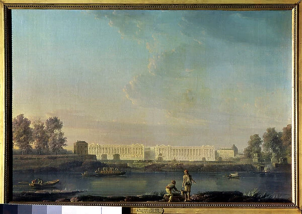 View of Place Louis XV (now Place de la Concorde) from the left bank