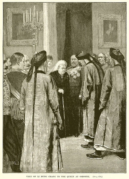 Visit of Li Hung Chang to the Queen at Osborne (engraving)