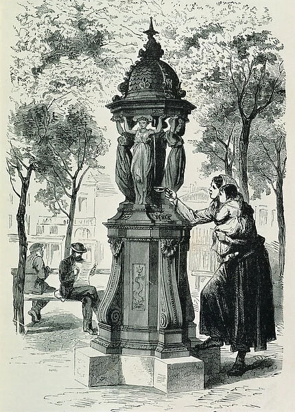 Wallace Fountain, 1872 (engraving)