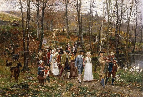 A Wedding Procession, 1879 (oil on canvas)