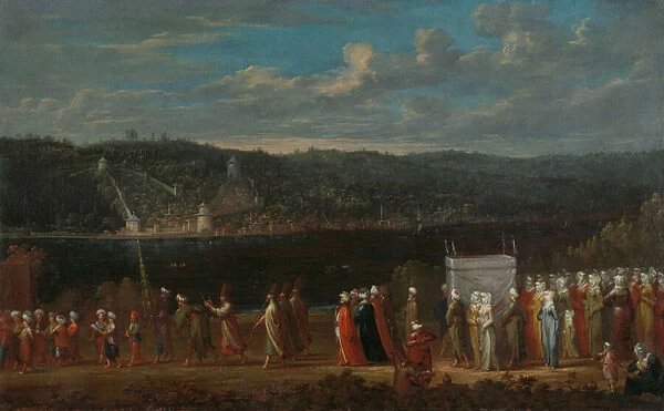 Wedding procession on the Bosphorus, c. 1720-37 (oil on canvas)