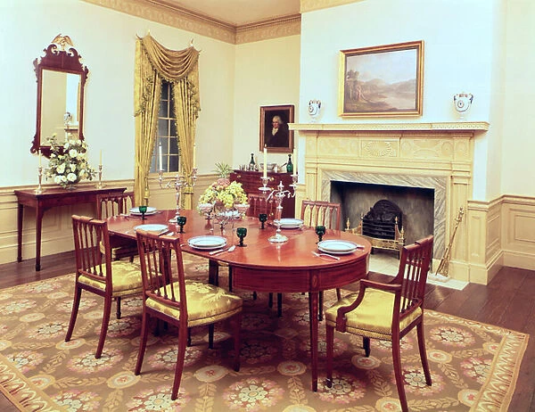 White Hall Dining-Room, near Charleston South Carolina, 1818
