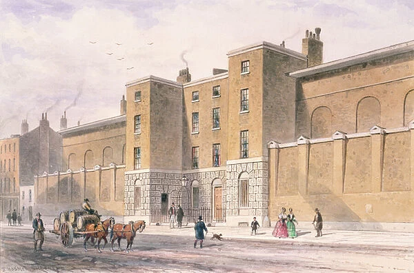 Whitecross Street Prison, 1850 (w  /  c on paper)