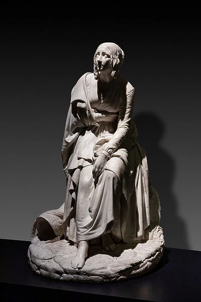 The widow of the soldier, 1851 (marble)