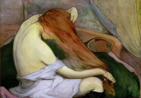 Woman Combing Her Hair, 1897 (oil on canvas)