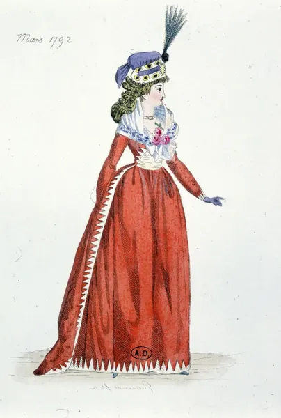 Fine Art Print: 1792 French Women's Fashion Dress. Art Prints, Posters & Puzzles from Fine Art Finder Fine Art Print: 1792 French Women's Fashion Dress. Art Prints, Posters & Puzzles from Fine Art Finder
