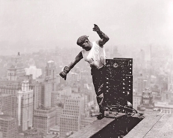 Worker on the Empire State Building