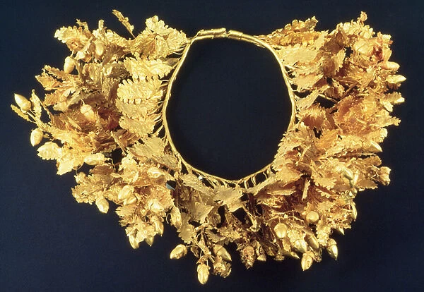 Wreath, Greek, late 4th century BC (gold)