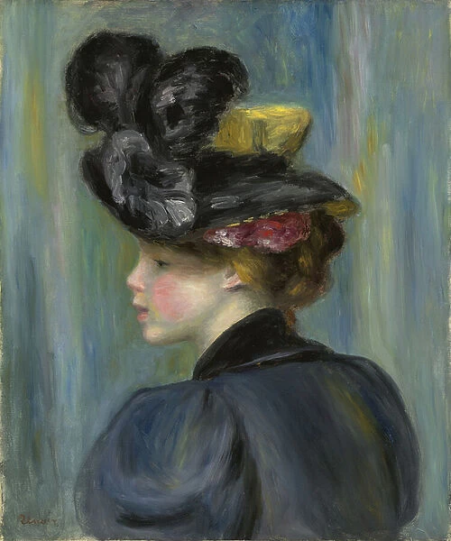 Young Woman with Black Hat; Jeune femme au chapeau noir, 1895 (oil on canvas)