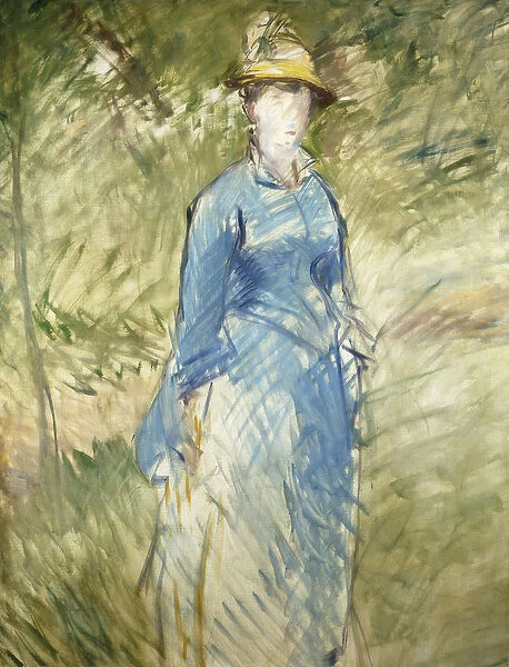 Young woman in the Greenery; Jeune Femme dans la Verdure, 1882 (oil on canvas)