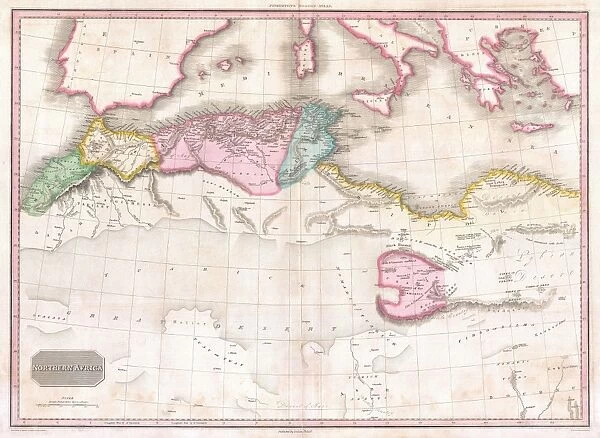 1818, Pinkerton Map of Northern Africa and the Mediterranean, John Pinkerton, 1758 - 1826