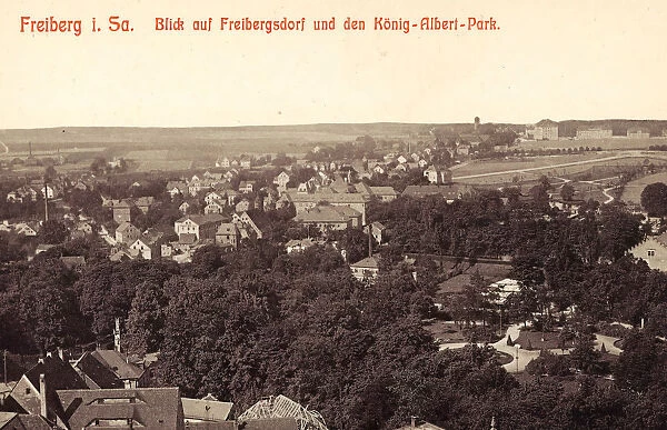 Albert Park Freiberg Sachsen Buildings 1912 Landkreis Mittelsachsen