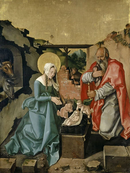 birth Christ inside hll. Hieronymus Augustinus
