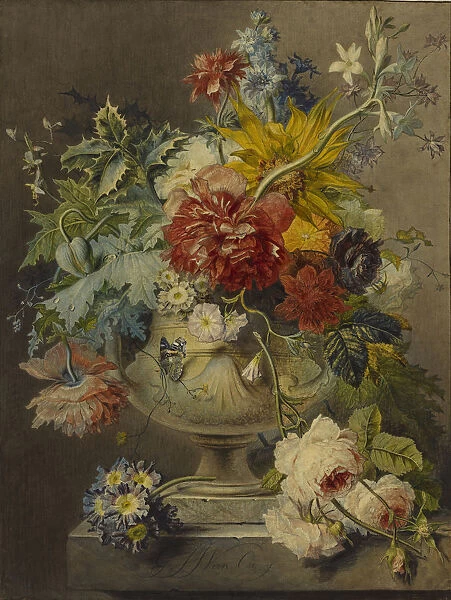 Bouquet Flowers Vase Georgius Jacobus Johannes