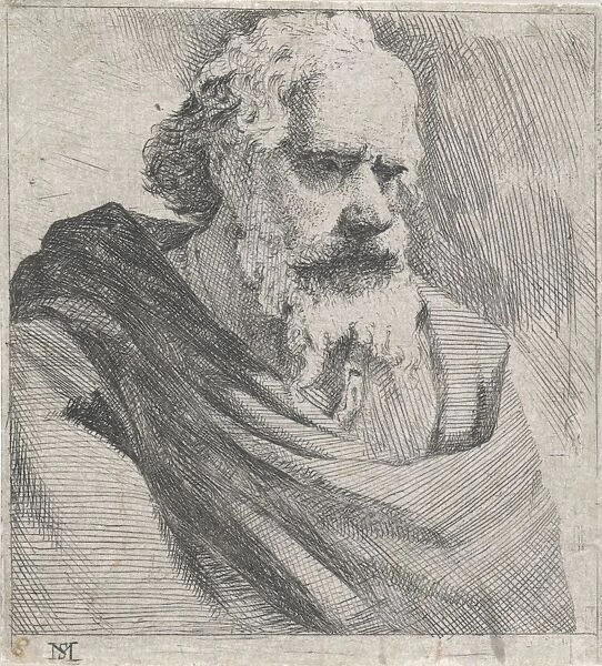 Bust of an old bearded man, Michael Sweerts, 1656