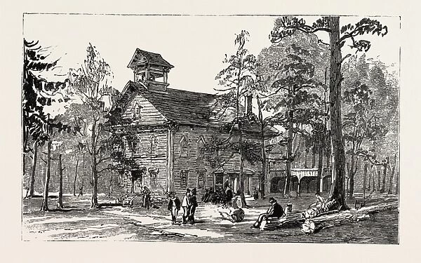 Christ Church and Public School, Thomas Hughes Settlement New Rugby Tennesee, Engraving