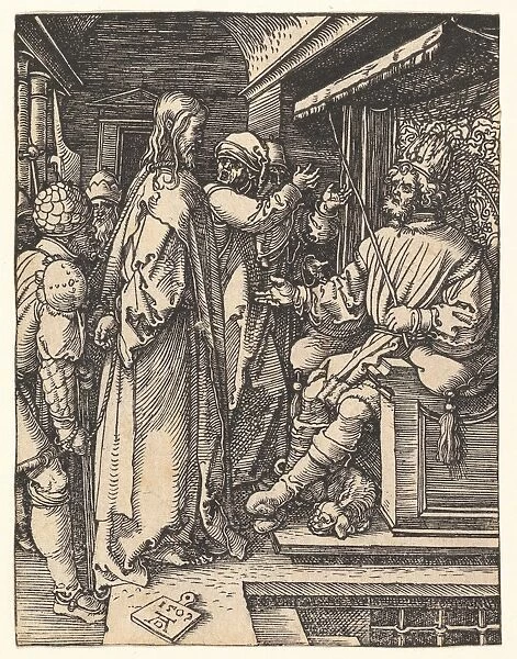 Christ Herod Small Passion ca 1509 Woodcut sheet