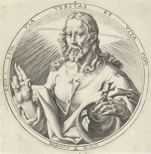 Christ as Salvator Mundi, Zacharias Dolendo, Jacob de Gheyn (II), c. 1596