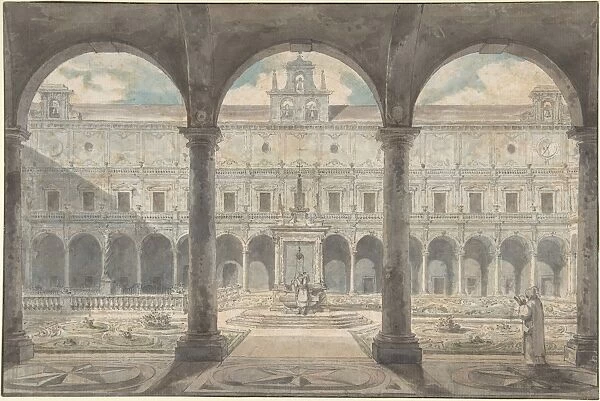 Cloister Certosa di San Martino Naples n. d Pen