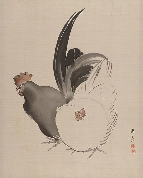 Cock Hen Meiji period 1868-1912 1887-92 Japan