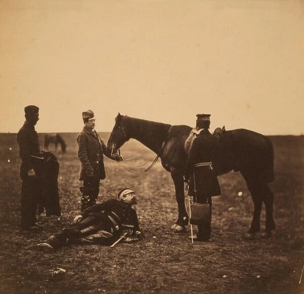 Colonel Airey & Major Hallewell, Crimean War, 1853-1856, Roger Fenton historic war