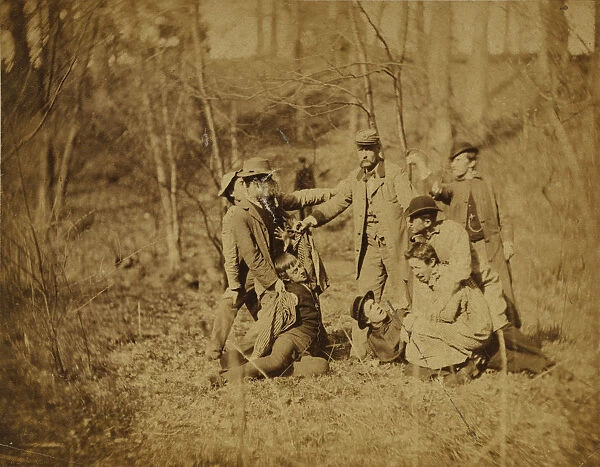 Nine costumed male students Thomas Eakins American
