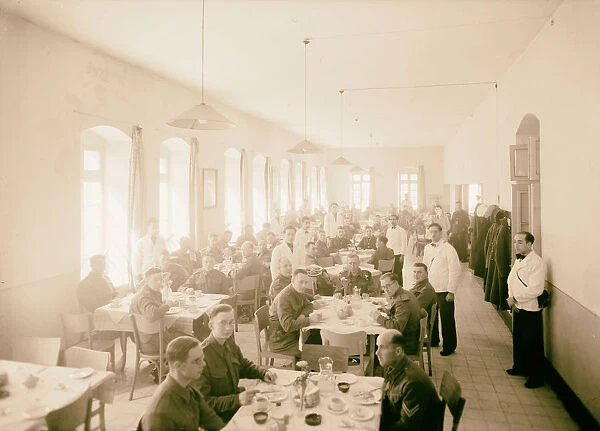 Dining Hall Y hostel old post office 1940 Jerusalem