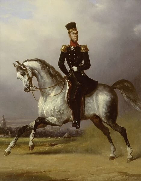 Equestrian Portrait William II King Netherlands