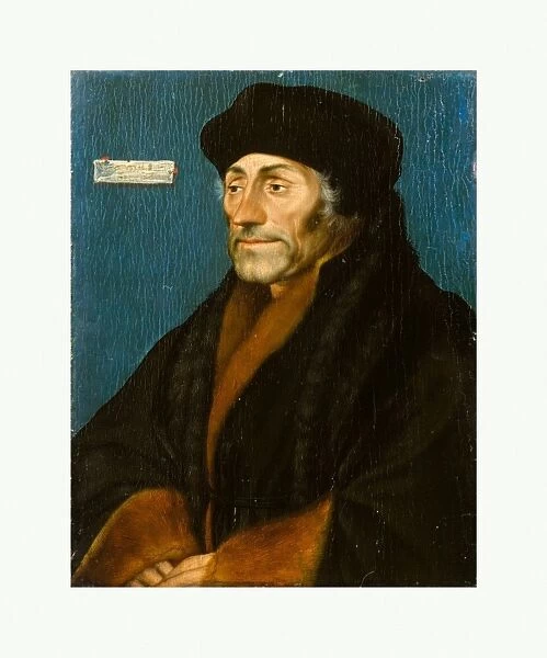 Erasmus Rotterdam ca 1532 Oil linden panel 7 1  /  4 x 5 9  /  16