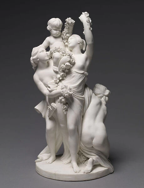 Figure Love Carried Three Graces 1768 Sevres Porcelain Manufactory
