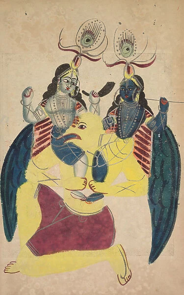 Garuda Carrying Balarama Krishna 1800s India