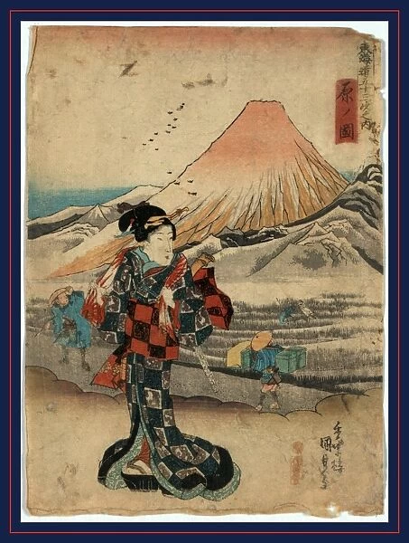 Hara no zu, View of Hara. Utagawa, Toyokuni, 1786-1865, artist, [between 1837 and 1844]