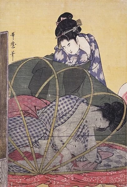 Horo-gaya] = [Mosquito net for a baby], Kitagawa, Utamaro (1753?-1806), (Artist)