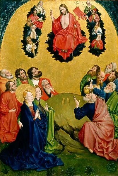 Johann Koerbecke, The Ascension, German, c. 1420-1491, 1456-1457, tempera on panel