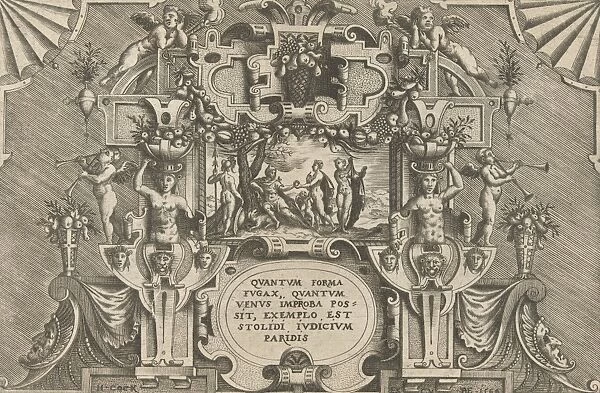 Judgment of Paris, Pieter van der Heyden, Jacob Floris, Hieronymus Cock, 1566