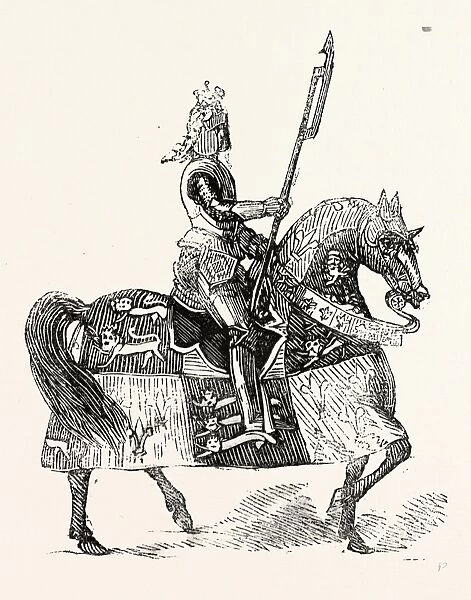 Knight, London, England, engraving 19th century, Britain, UK