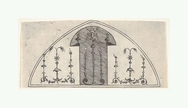 Lancet-shaped panel grotesque decoration 1541