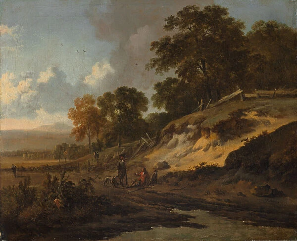 Landscape Hunters 1660-1680 Jan Wijnants Dutch